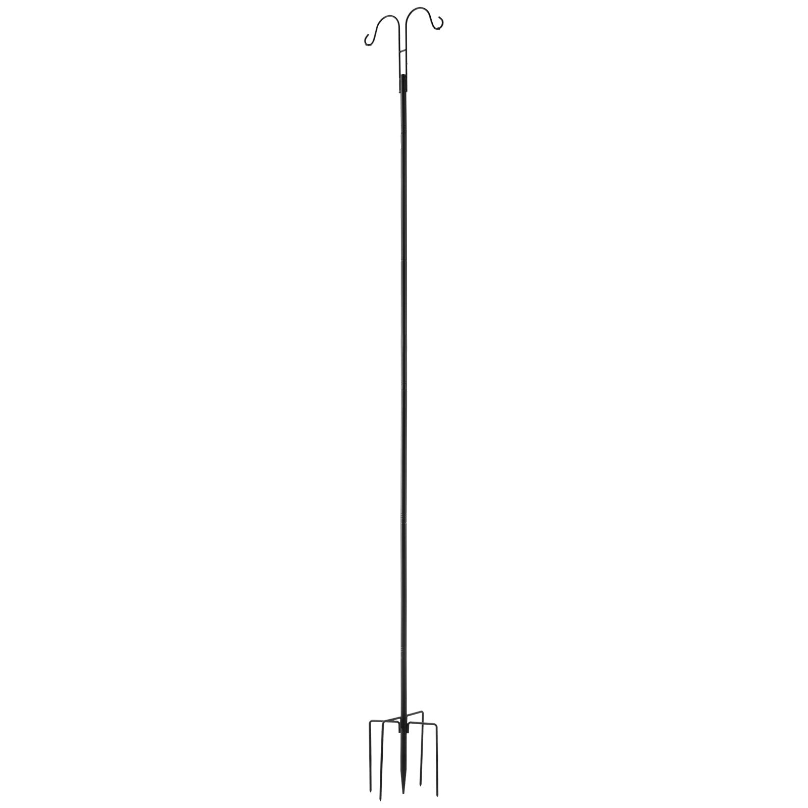 Double Shepherds Hook 8 Pack 92 Inch Heavy Duty Bird Feeder Pole_voghion.com